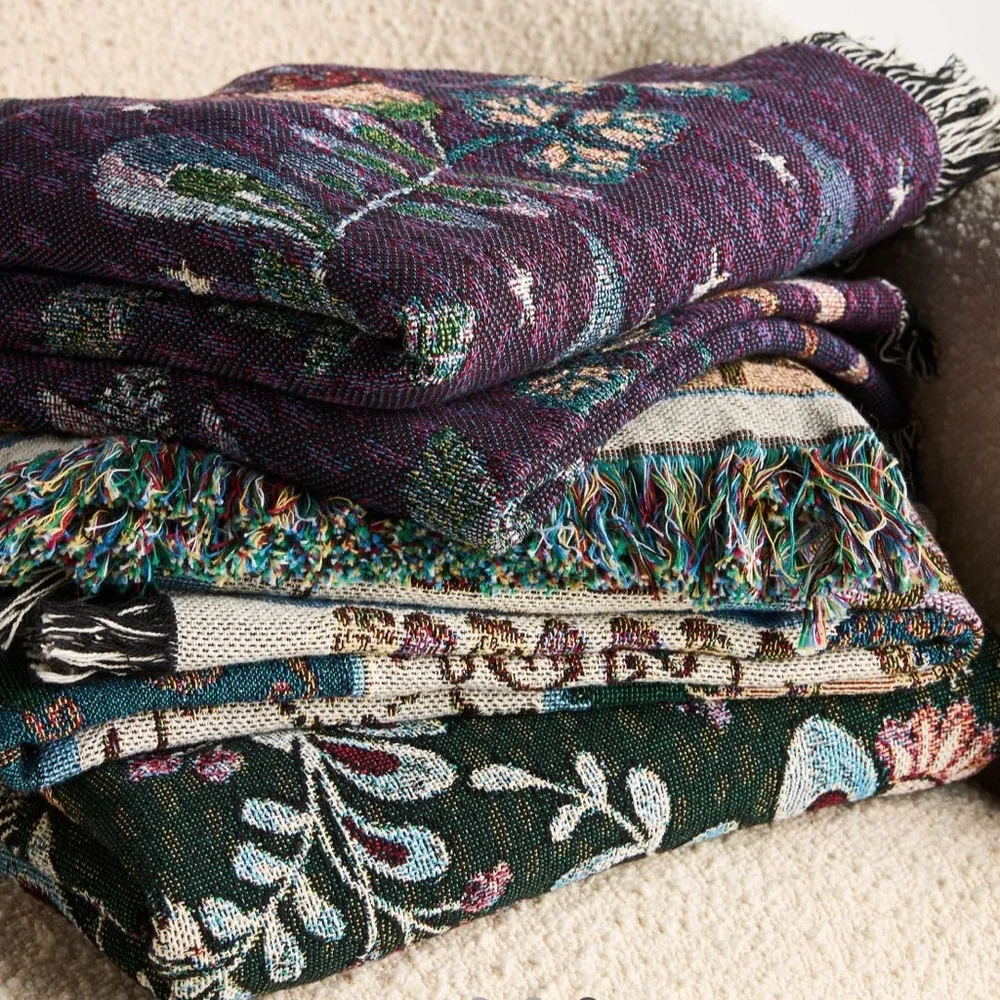 Anthropologie Willa Cotton Woven Throw Blanket	54